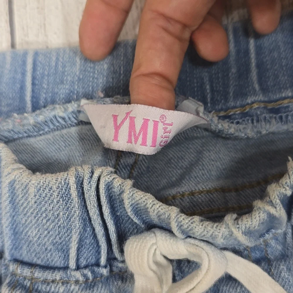 YMI Light Blue Denim Shorts with Drawstring